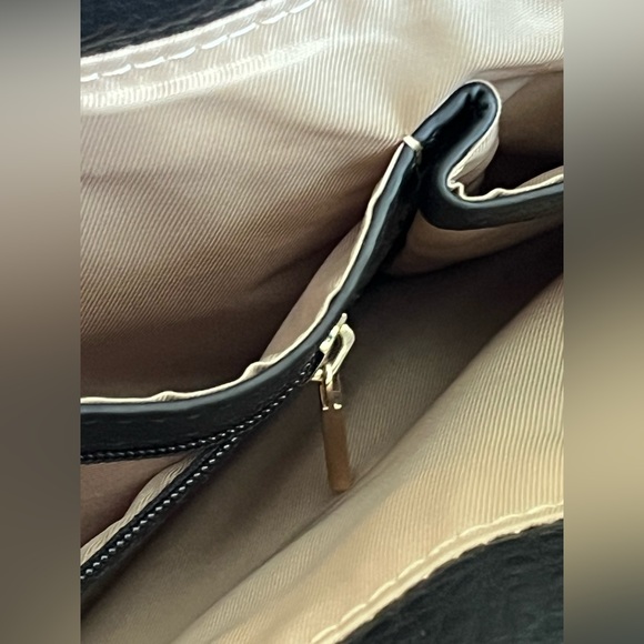 Women’s Celine Dion Black Leather Shoulder Purse Crossbody Purse Evening Clutch - Picture 3 of 14